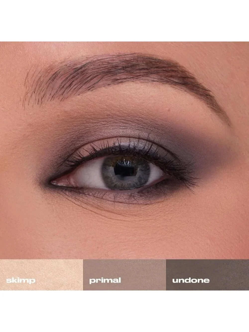 Matte Eyeshadow Palette - 6 Cool Neutral Shades for Everyday Looks & Smoky Eyes